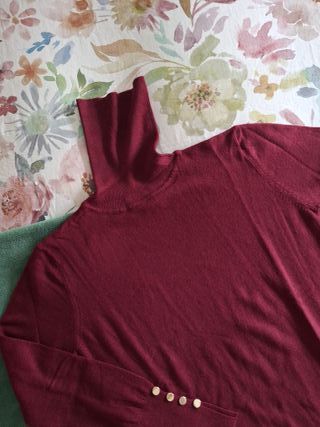 Jersey cuello alto mujer