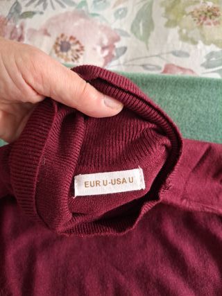 Jersey cuello alto mujer