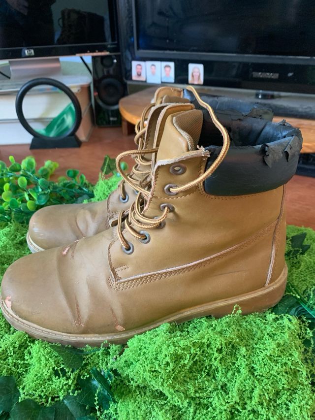 Botas como las Timberland Hombre Beige