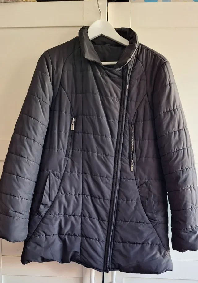 Chubasquero Abrigo impermeable negro