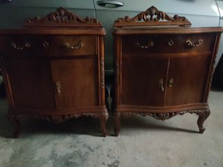 Comodini vintage in legno del 1950
