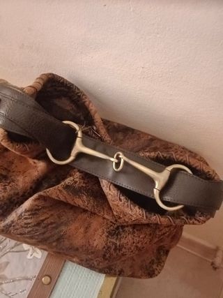 Bolso flexible tonos marrones 