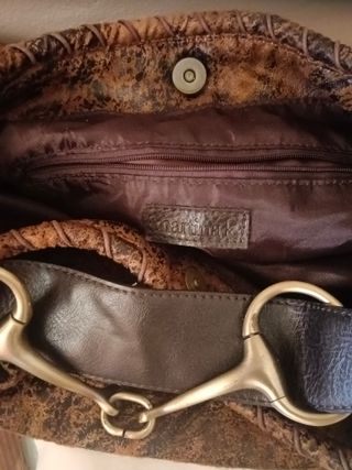 Bolso flexible tonos marrones 