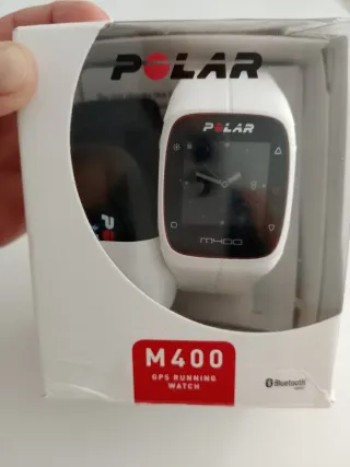 Polar M400 GPS Running Watch Blanco