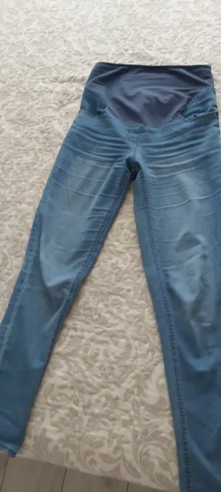 Pantalón premamá azul