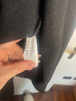 Cappotto Smanicato Donna Nero