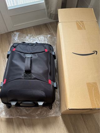 Maleta cabina negra Amazon 2 ruedas