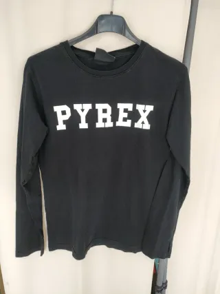 Maglia Pyrex nera maniche lunghe