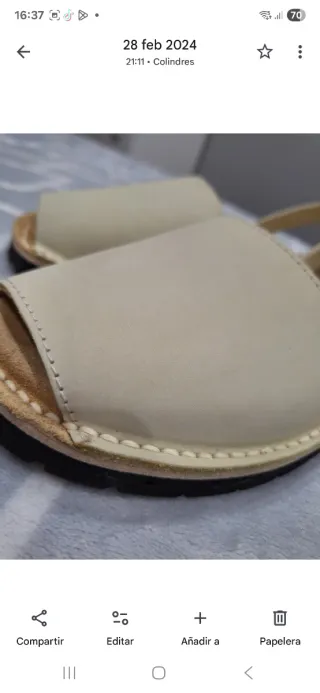 Sandalias Castell Hombre Beige Talla 42