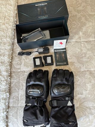 Guantes Calefactables moto SHAALEK Negro