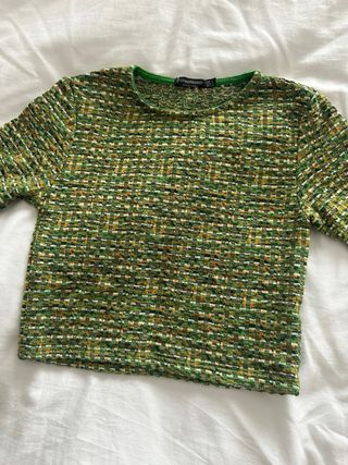 Camisola Stradivarius Verde Talla S