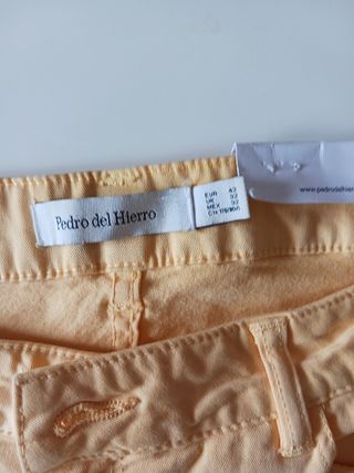 Pantalón Pedro del Hierro mujer amarillo