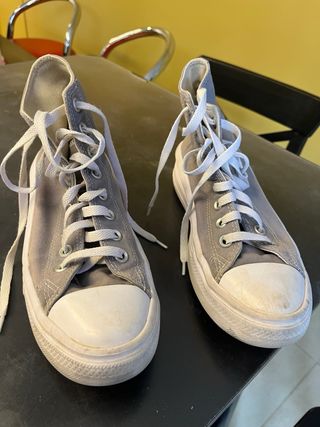 Zapatillas Converse grises altas