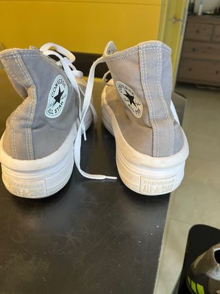 Zapatillas Converse grises altas