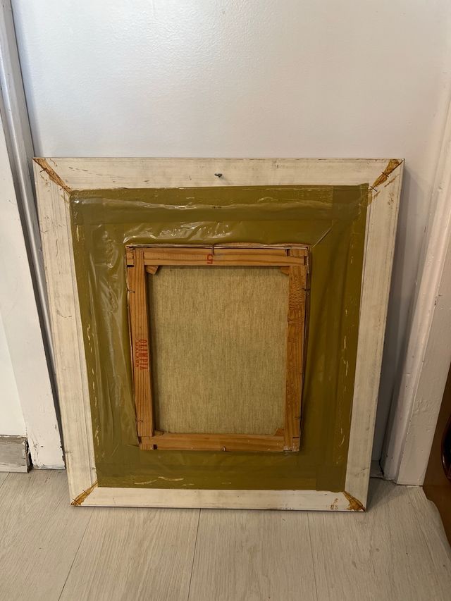 Óleo sobre lienzo: Calle de Málaga