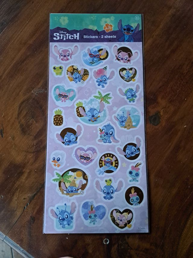 Adesivi Stitch Disney 2 fogli