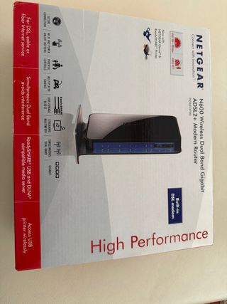 NETGEAR N600 Modem Router ADSL2+ Gigabit