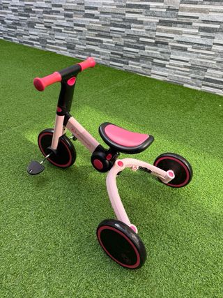 Triciclo bicicleta Kinderkraft 2 en 1 Rosa