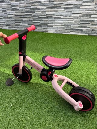 Triciclo bicicleta Kinderkraft 2 en 1 Rosa