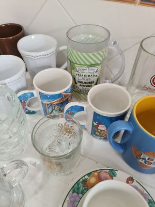 Conjunto Lote Copos Canecas Louças Porcelana Vidro