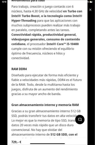 ordenador HP Pavilion PC Intel Core i5 pantalla LG