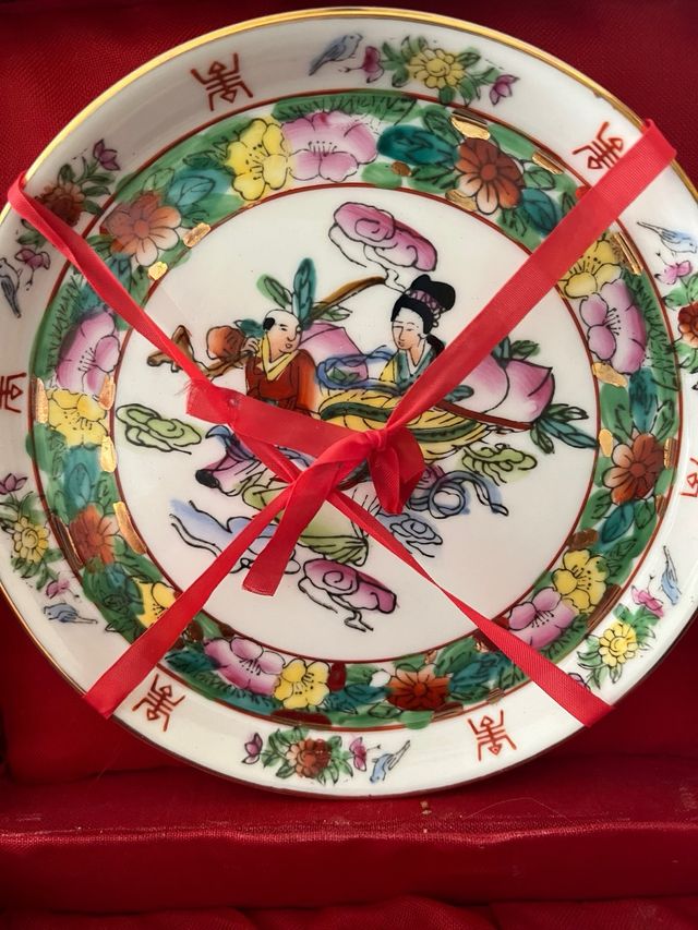 Servizio Tè/Sakè Porcellana Decorata