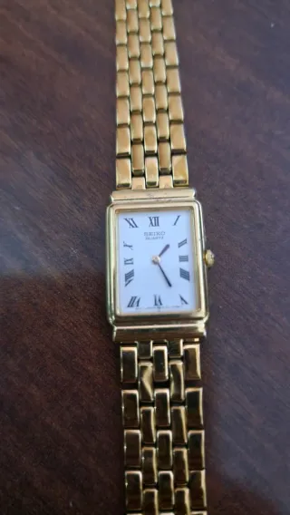 Orologio donna Seiko Rettangolare Oro