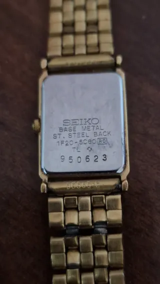 Orologio donna Seiko Rettangolare Oro