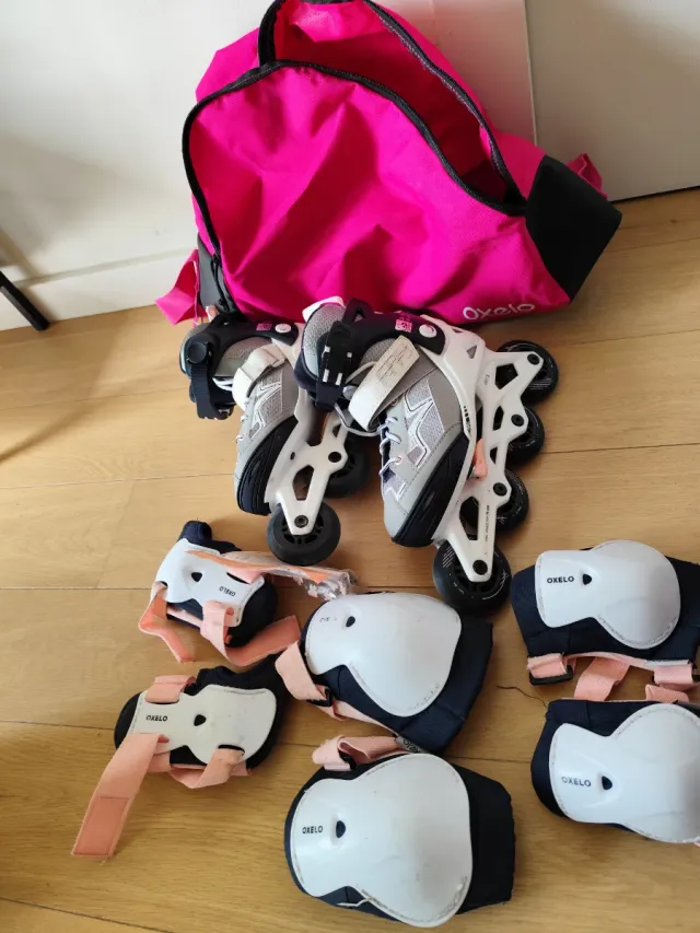 Patines Oxelo con protecciones y bolsa