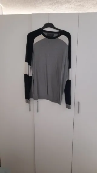 Jersey Angelo Litrico Gris y Negro Talla XXL