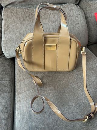 Bolso Bimba y Lola Beige y Dorado