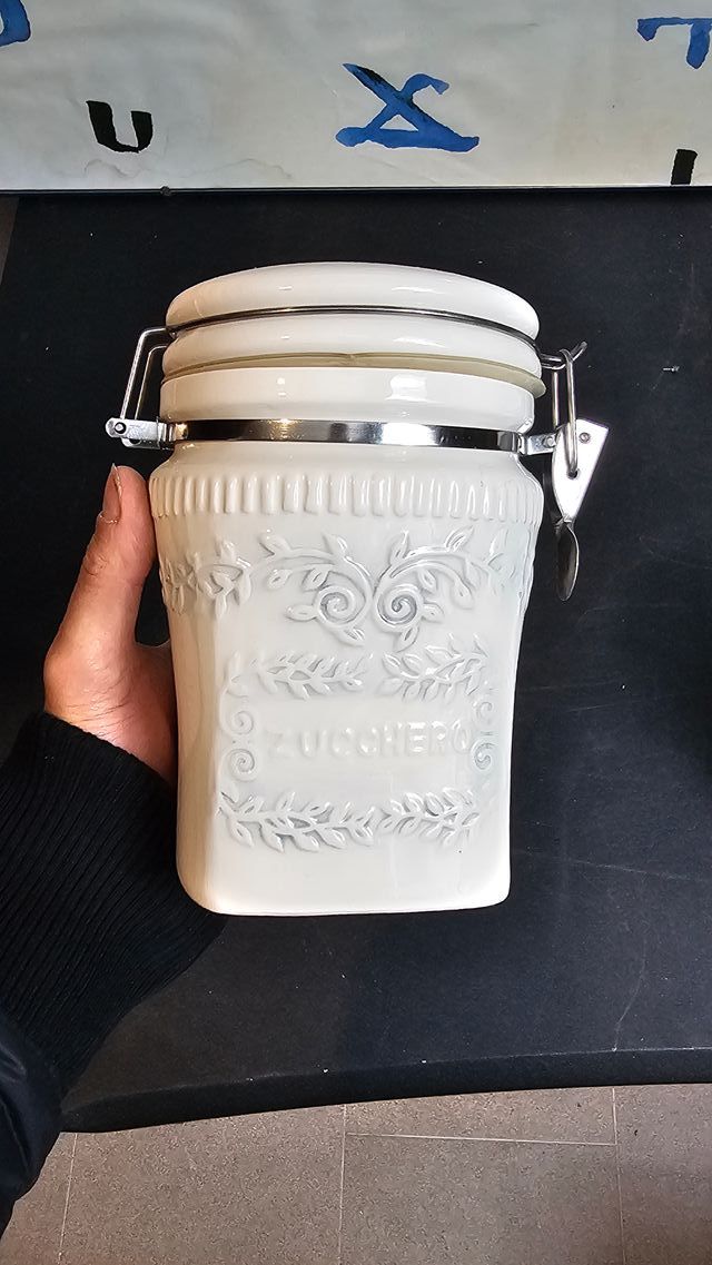 Set 2 Barattoli Ceramica Regal Caffè Zucchero