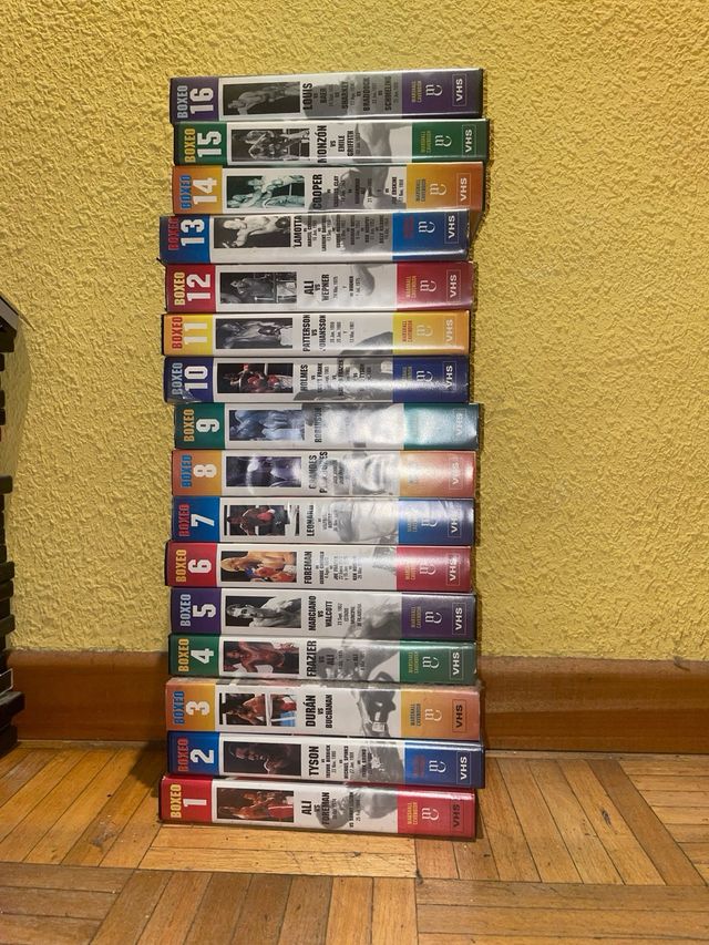 Colección VHS Boxeo Grandes Campeones 16 películas