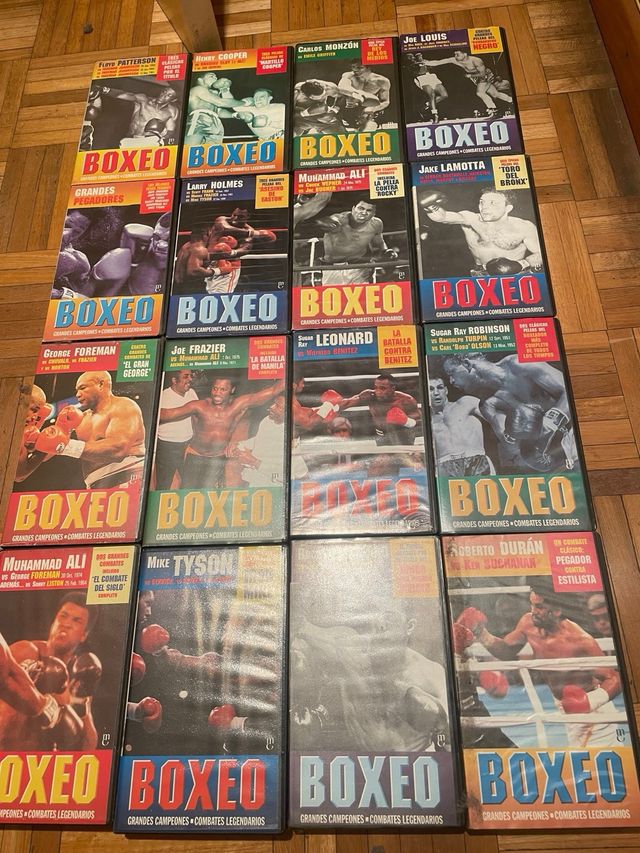 Colección VHS Boxeo Grandes Campeones 16 películas