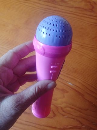 Micrófono musical infantil rosa