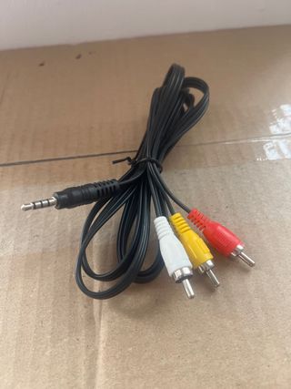 Cable Minijack a 3 RCA Audio y Video