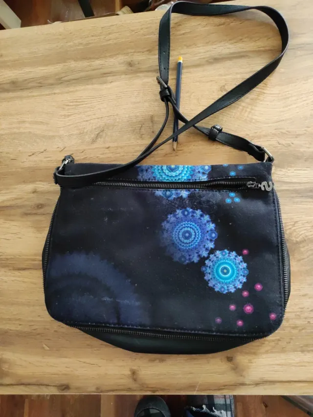Bolso Desigual Negro Multicolor