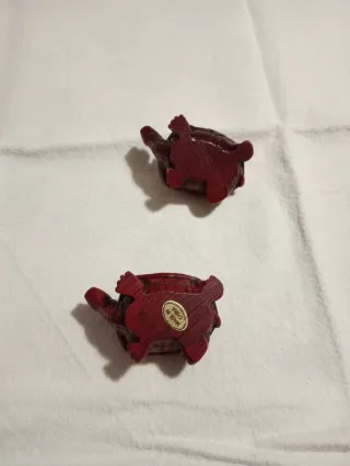 Set 2 Tartarughe Portafortuna Rosse