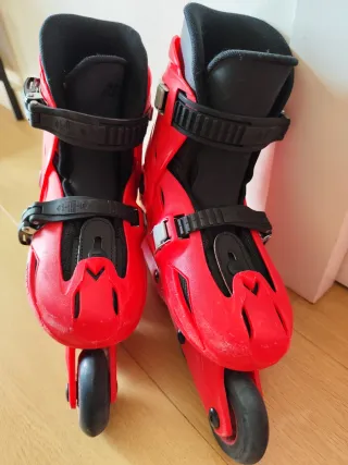 Patines infantiles rojos