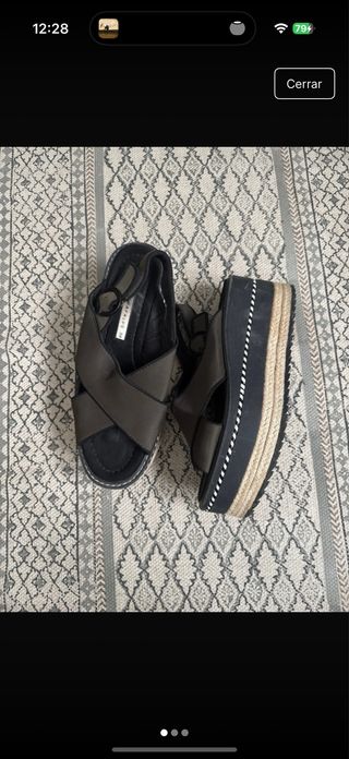 Sandalias Zara Plataforma Mujer Talla 38