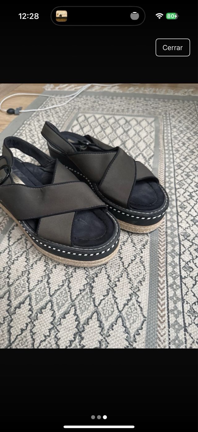 Sandalias Zara Plataforma Mujer Talla 38