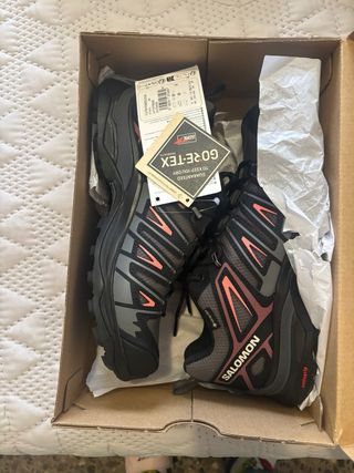 Botas Salomon Gore-Tex Negras Naranja
