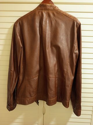 Chaqueta efecto piel Zara T XL