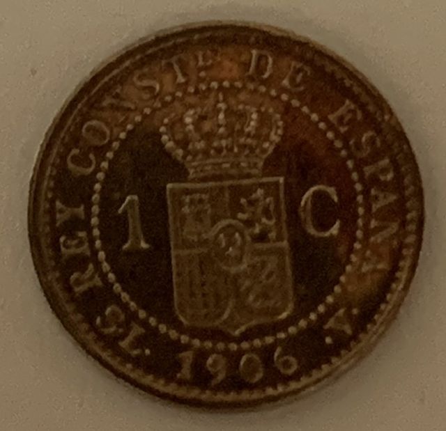 Lote 4 Monedas 1 Ctm. Alfonso XIII