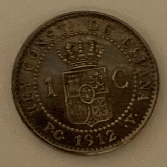 Lote 4 Monedas 1 Ctm. Alfonso XIII
