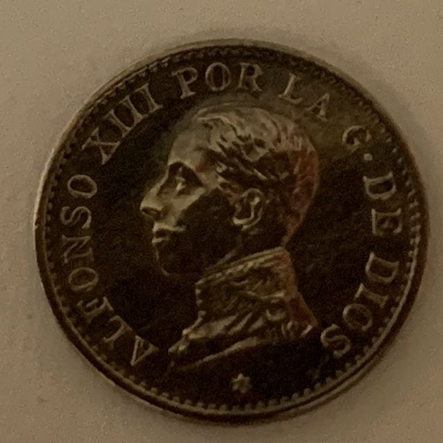 Lote 4 Monedas 1 Ctm. Alfonso XIII