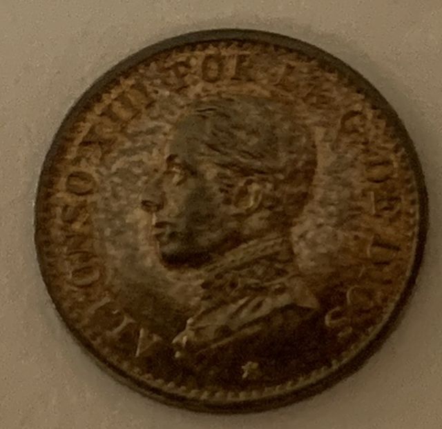 Lote 4 Monedas 1 Ctm. Alfonso XIII