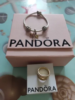 Conjunto Pandora: Pulsera y Anillo