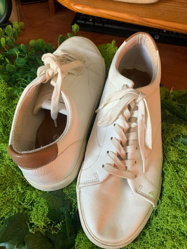 Zapatillas de Hombre Blancas y Marrones