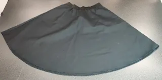 Falda de castañera negra para niña